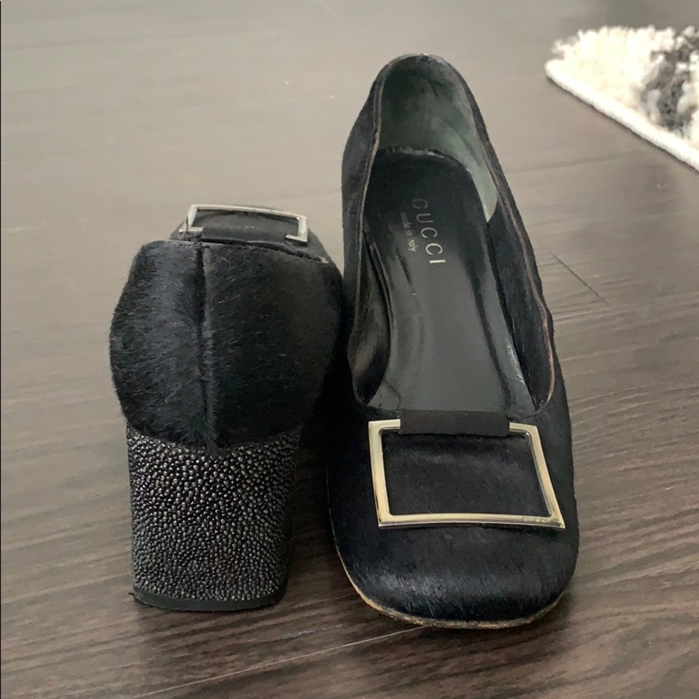 Gucci chunky high heel